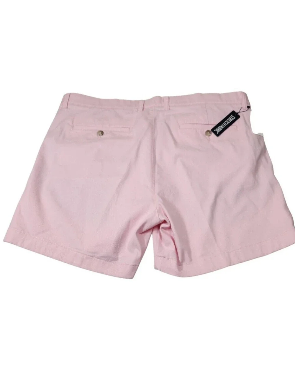 Roundtree & Yorke Mens Size 40 Shorts Classic Chino Flat Front Pink NWT 05